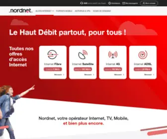 Nordnet.com(Internet, forfaits mobiles, TV, antivirus) Screenshot