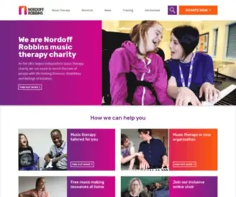 Nordoff-Robbins.org.uk(Nordoff Robbins) Screenshot