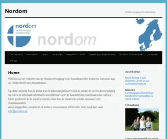 Nordom.nl(Studievereniging Scandinavistiek) Screenshot