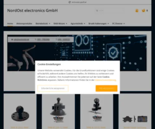Nordostint-Onlineshop.com(NordOst electronics GmbH) Screenshot