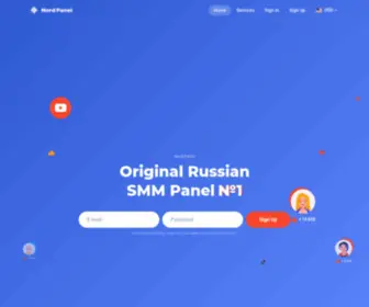 Nordpanel.net(Original russian SMM panel) Screenshot