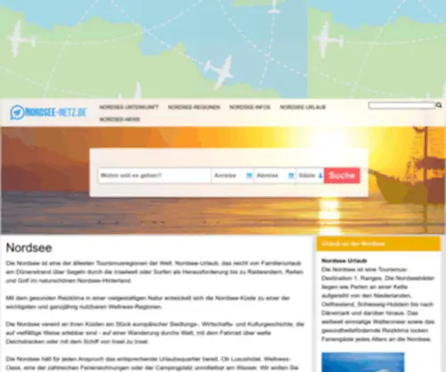 Nordsee-Netz.de(Ein Touristisches Netz für die Nordsee) Screenshot