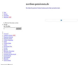 Nordsee-Pensionen.de(Unterkunftsuche Nordsee Pensionen) Screenshot