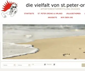 Nordseeduggen.de(Ferienwohnungen, Ferienh) Screenshot