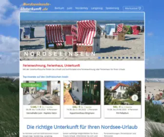 Nordseeinseln-Unterkunft.de(Ferienwohnung, Ferienhaus, Unterkunft) Screenshot