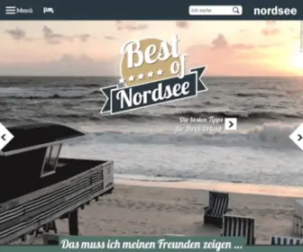 Nordseetourismus.de(Urlaub an der Nordsee) Screenshot