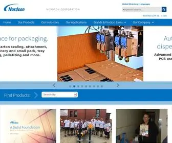 Nordson.com(Adhesive Dispensing Equipment Manufacturers) Screenshot