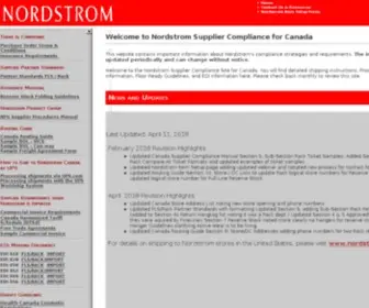Nordstromsuppliercanada.com(Nordstrom Supplier Compliance for Canada) Screenshot