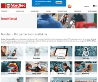 Nordtec.se(Nordtec Instrument AB) Screenshot