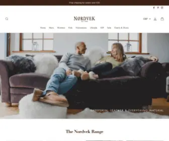 Nordvek.com(Sheepskin & Leather Clothing) Screenshot