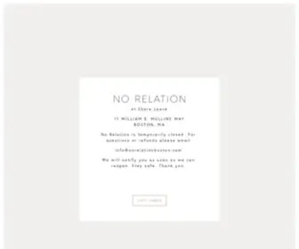 Norelationboston.com(Omakase) Screenshot