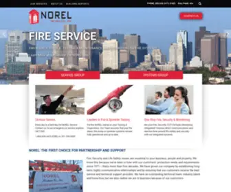 Norelservice.com(Fire Protection Services) Screenshot