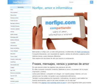 Norfipc.com(Frases, mensajes y poemas de amor) Screenshot