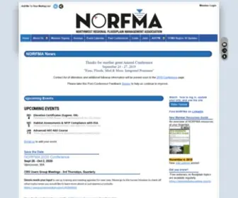 Norfma.org(Northwest Regional Floodplain Management Association) Screenshot