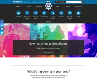 Norfolk.police.uk(Norfolk Constabulary) Screenshot