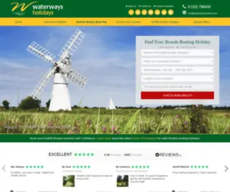 Norfolkbroadsboats.co.uk(Norfolk Broads Boat Hire and Norfolk Broads Boating Holidays) Screenshot