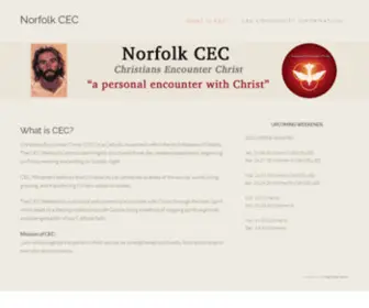 Norfolkcec.com(A personal encounter with Christ) Screenshot