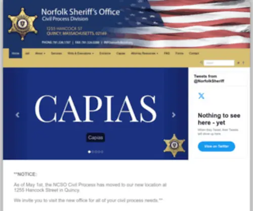 Norfolkcivil.com(Norfolk County Sheriff's Office) Screenshot
