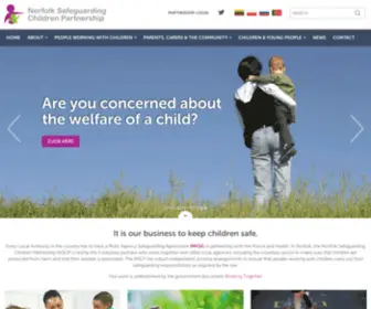 Norfolklscb.org(NSCP believes that safeguarding children) Screenshot