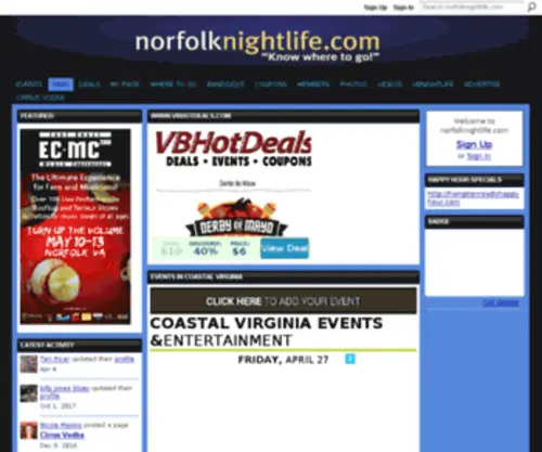 Norfolknightlife.com(Know where to go) Screenshot