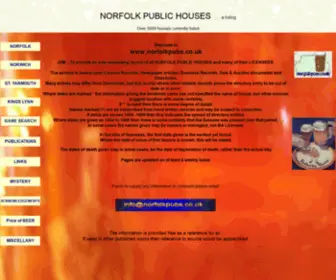 Norfolkpubs.co.uk(NORFOLK PUBLIC HOUSES) Screenshot