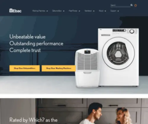 Norfrost.co.uk(Washing Machines and Dehumidifiers) Screenshot