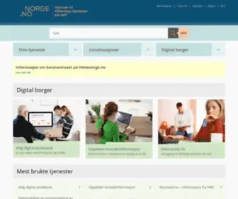 Norga.no(Veiviser til offentlige tjenester på nett) Screenshot