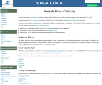 Norgatedata.com(Norgate Data) Screenshot