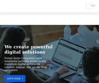 Norgic.com(Custom Software & App Development Company Stockholm) Screenshot