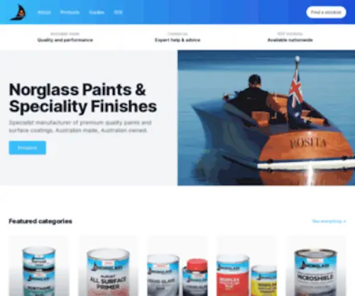 Norglass.com.au(Norglass Paints and Specialty Finishes) Screenshot
