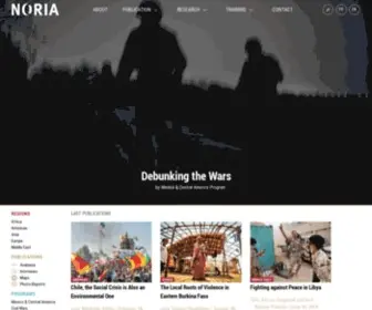 Noria-Research.com(From fieldwork to knowledge) Screenshot