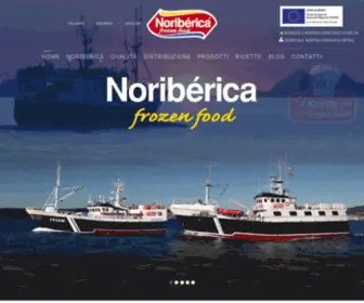 Noriberica.com(Produzione, lavorazione e confezionamento di prodotti surgelati) Screenshot