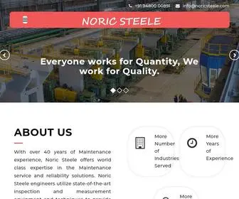 Noricsteele.com(Noric Steele Pvt Ltd) Screenshot