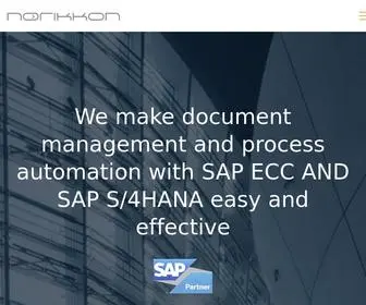 Norikkon.com(Smart and Affordable Content Management with SAP) Screenshot