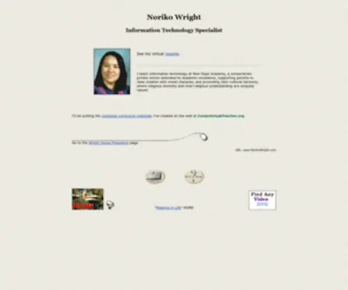 Norikowright.com(Noriko Wright) Screenshot