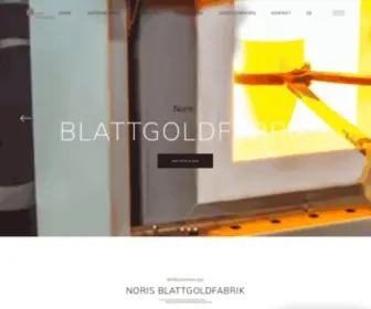 Noris-Blattgold.de(NORIS Blattgoldfabrik ist mehr als eine Marke) Screenshot