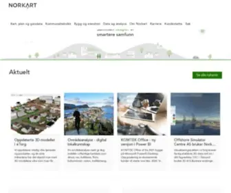 Norkart.no(Norges komplette datavarehus for geografisk informasjon) Screenshot
