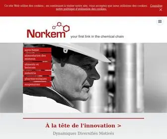Norkem.fr(Grossiste en produit chimique) Screenshot