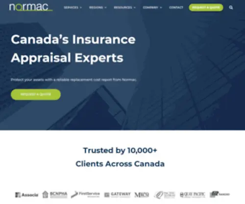 Normac.ca(Canada's Insurance Appraisal Experts) Screenshot