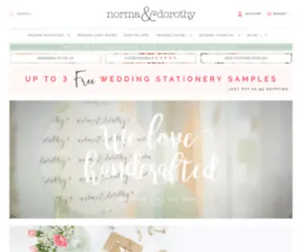 Normadorothy.com(Wedding Stationery & Wedding Styling Made in the UK) Screenshot