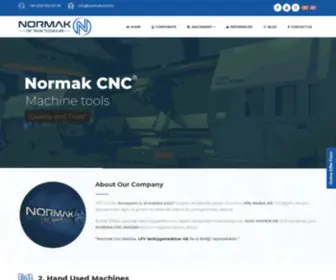 Normak.com.tr(Normak Cnc Takım Tezgahları) Screenshot