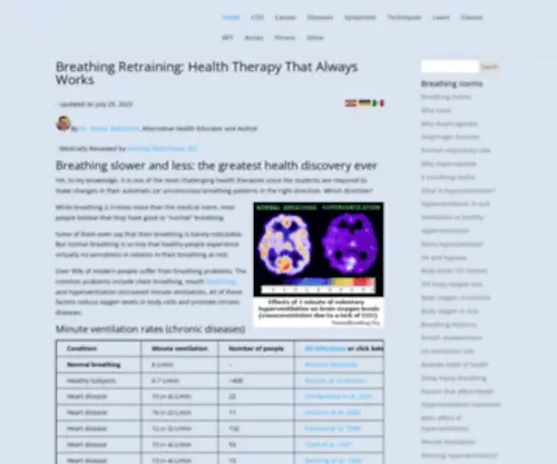 Normalbreathing.com(Breathing Slower and Less) Screenshot