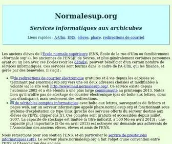 Normalesup.org(Normalesup) Screenshot