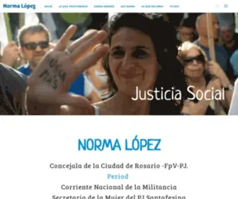 Normalopezsf.com.ar(Norma López) Screenshot