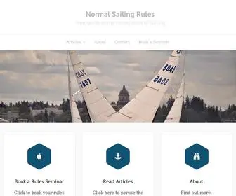 Normalsailingrules.com(Your guide to the racing rules of sailing) Screenshot