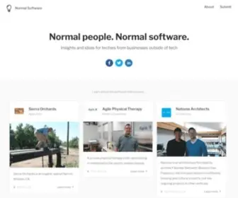 Normalsoftware.com(Normal Software) Screenshot