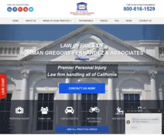 Norman-Law.com(Personal Injury Attorney) Screenshot