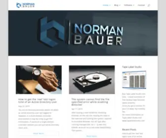 Normanbauer.com(NORMAN BAUER) Screenshot