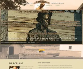 Normanborlaug.org(Norman Borlaug Heritage Foundation Main) Screenshot