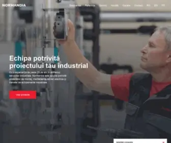 Normandia.ro(Echipa potrivită proiectului tău industrial) Screenshot